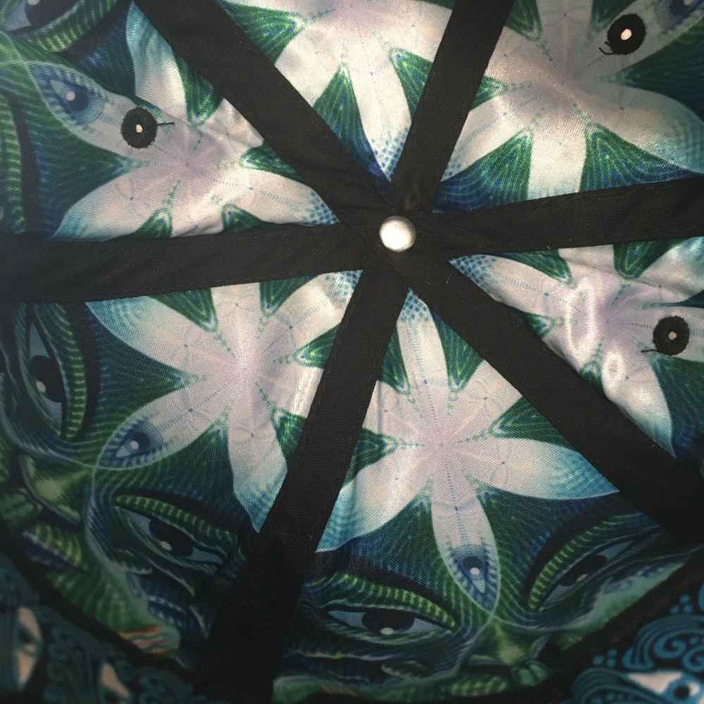 Alternative Intelligence Psychedelic Hat Flat Sac… - image 7